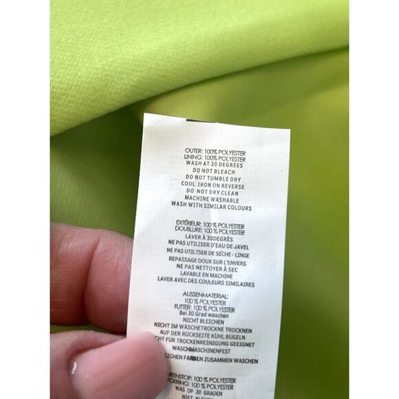 NWT Nasty Gal Oversized Boyfriend Blazer 4 Womens Green Button Up Jacket lined - Picture 3 of 4